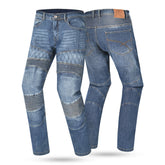 R-TECH CASTEL CE Approved AA jeans Moto Calças Azul